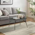 COUCHTISCH Klarglas 75/75/40 cm quadratisch Grau, Schwarz  - Schwarz/Grau, Basics, Glas/Keramik (75/75/40cm) - Xora