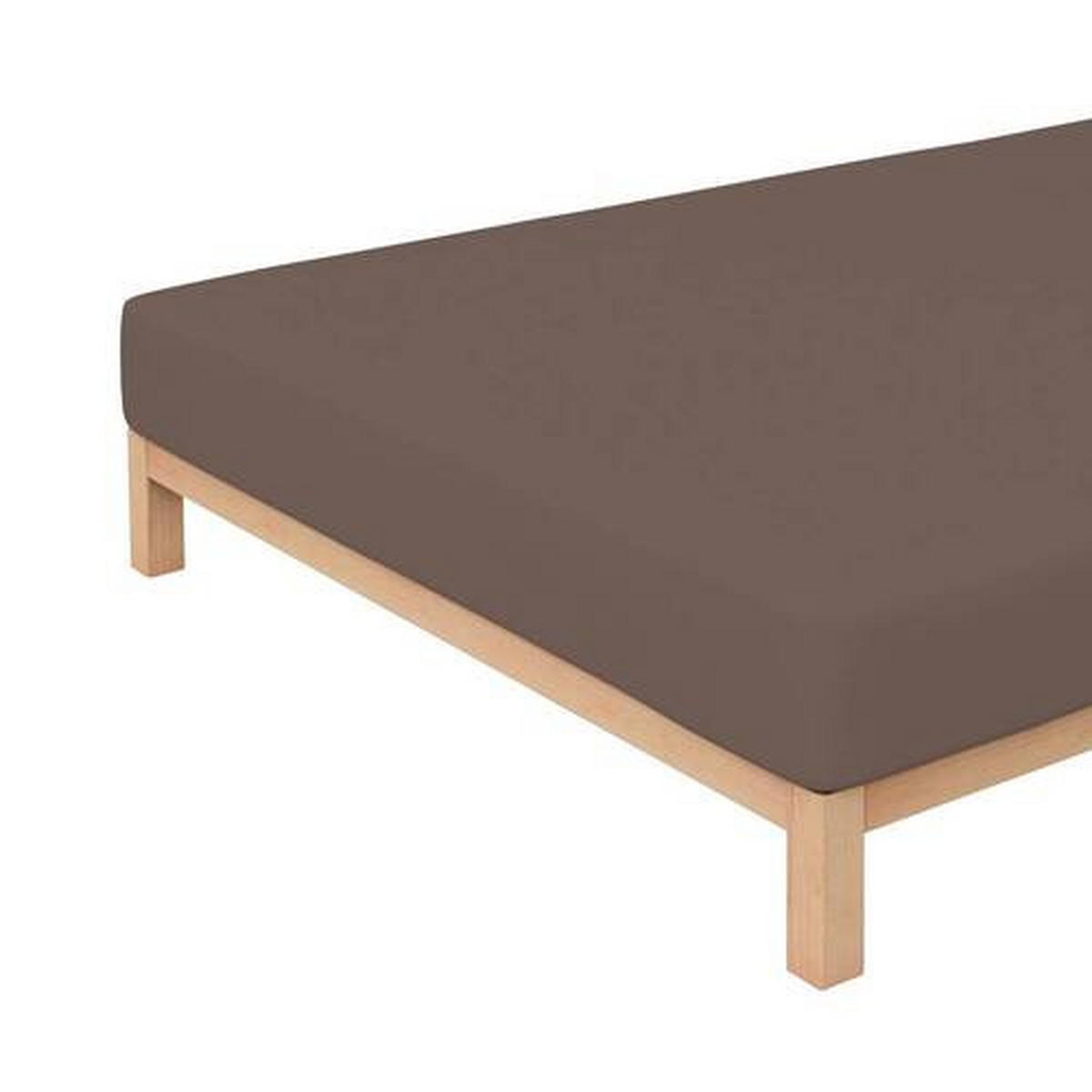 SPANNLEINTUCH Jersey  - Sandfarben, Basics, Textil (180-200/200-220cm) - Schlafgut