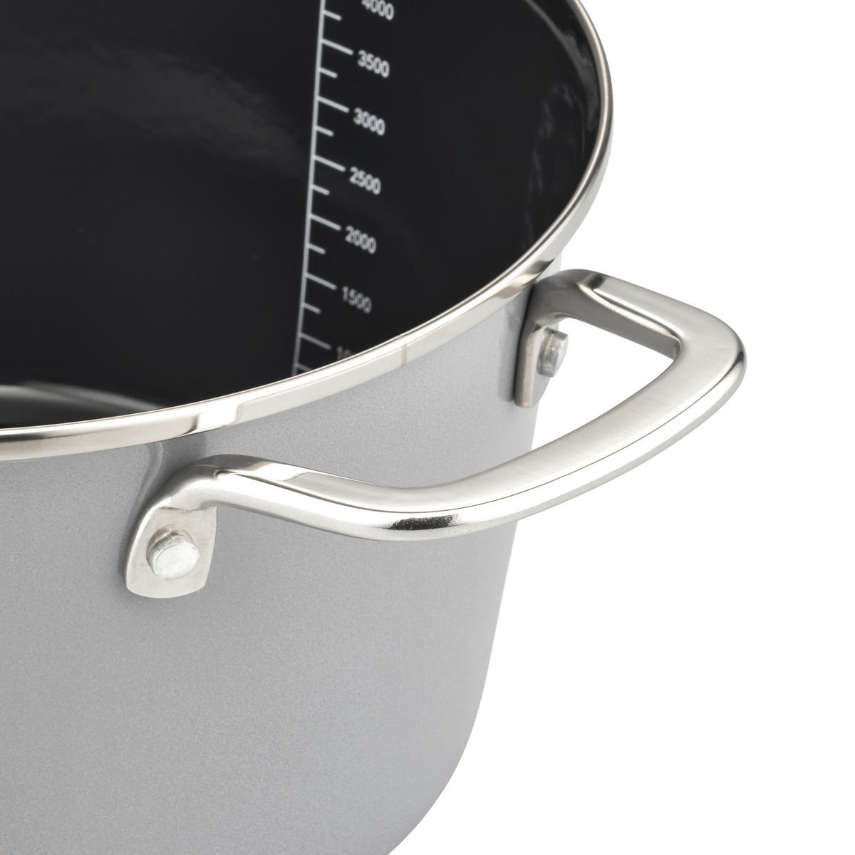 KOCHTOPFSET STRATOS 4-teilig  - Hellgrau, Basics, Metall - GSW