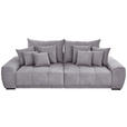 BIGSOFA  in Flachgewebe Grau  - Schwarz/Grau, KONVENTIONELL, Holz/Textil (280/67/120cm) - Carryhome