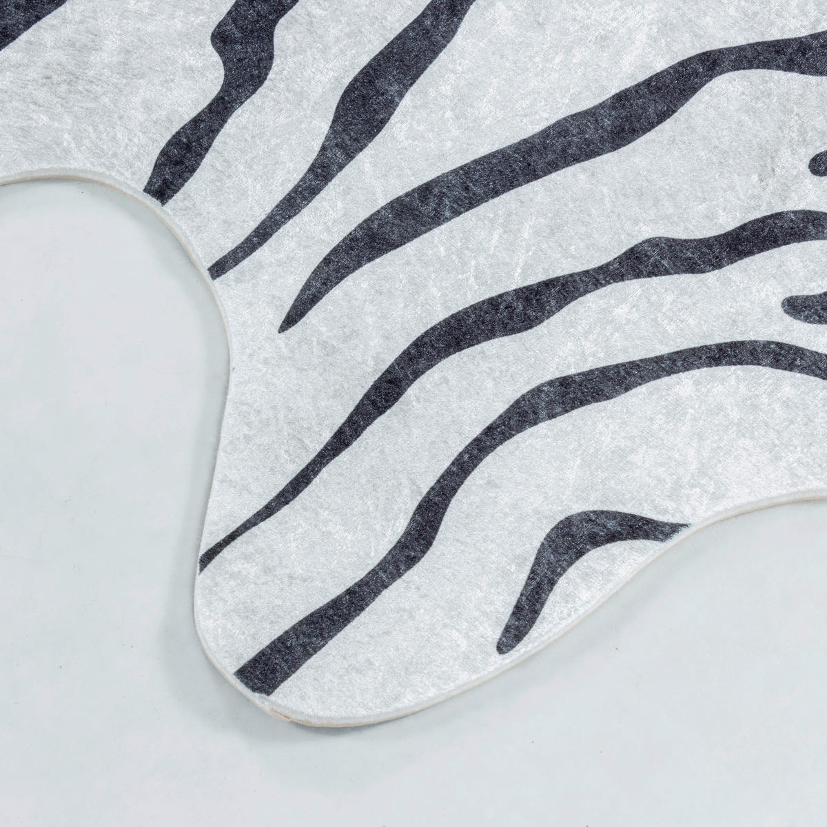 FELLTEPPICH 100/135 cm Etosha  - Schwarz/Weiß, Design, Leder/Textil (100/135cm) - Novel