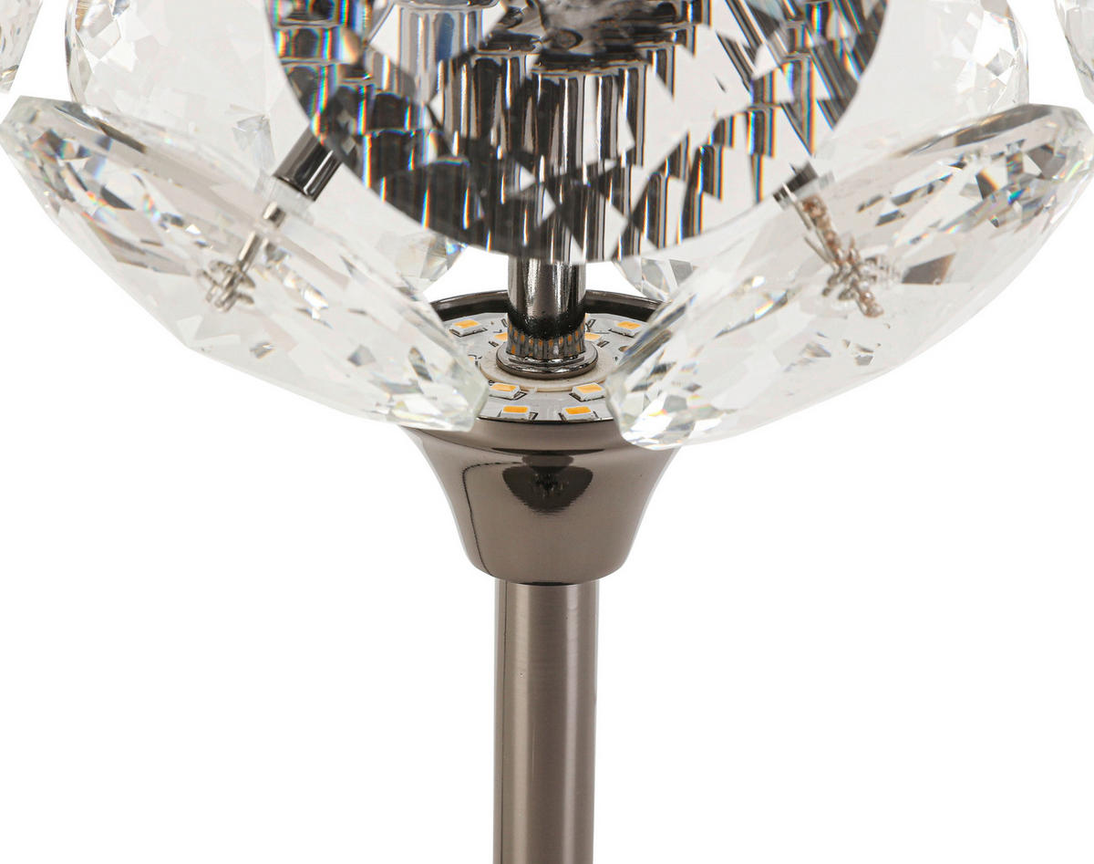 LED ASZTALI LÁMPA - króm, Trend, Üveg/fém (15/39cm) - Ambiente