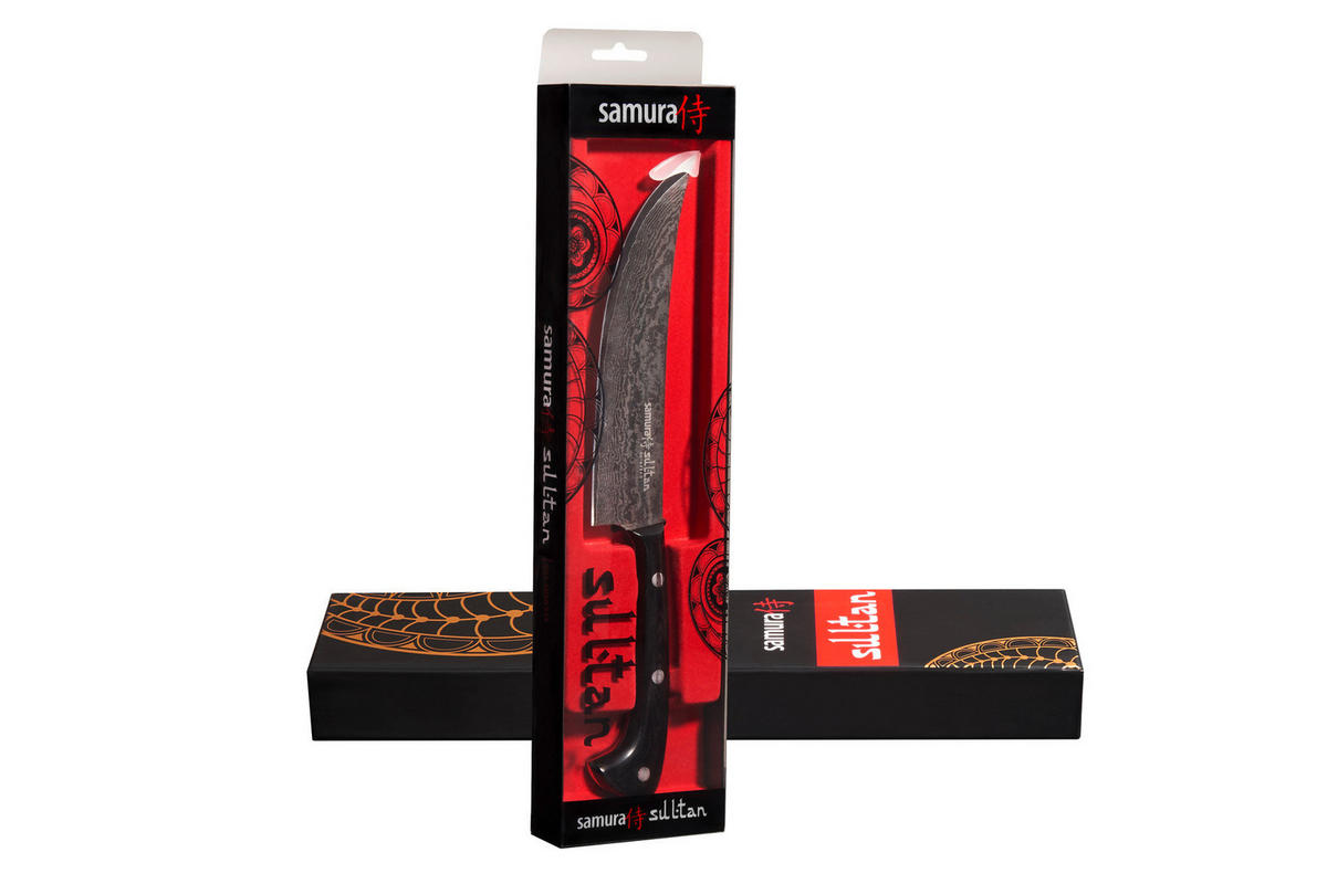 NOŽ KUHINJSKI  SULTAN 28,8/4,5/2,1 cm           čelik - srebrne boje/crna, Basics, drvni materijal/metal (28,8/4,5/2,1cm) - Samura