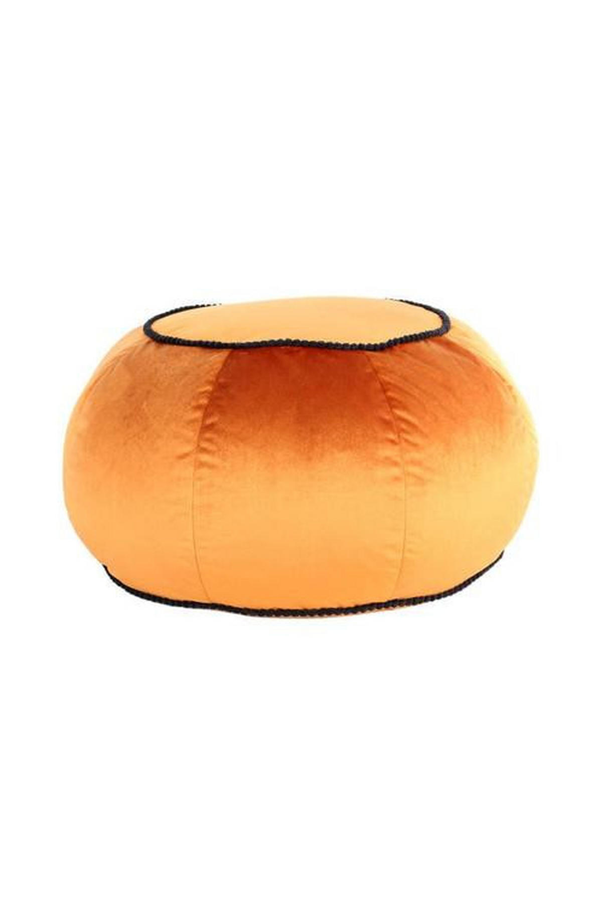 TABURETKA „PUFF“, 65/35/65 cm - oranžová/bronzová, Modern, textil (65/35/65cm) - Livetastic