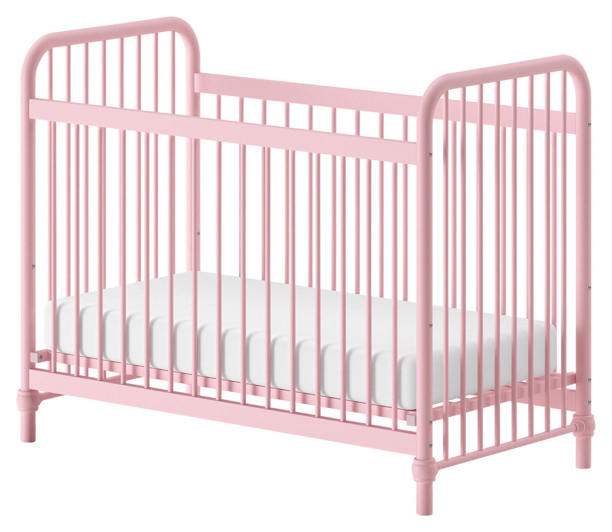 GITTERBETT 60/120 cm  - Pink, ROMANTIK / LANDHAUS, Metall (60/120cm) - Vipack