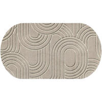 FUßMATTE 50/90 cm Sand Twist  - Beige, KONVENTIONELL, Kunststoff/Textil (50/90cm) - wash+dry