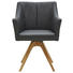 ARMLEHNSTUHL in Anthrazit, Eichefarben - Eichefarben/Anthrazit, Design, Leder/Holz (60/90/61cm) - Dieter Knoll ARMLEHNSTUHL in Anthrazit, Eichefarben - Eichefarben/Anthrazit, Design, Leder/Holz (60/90/61cm) - Dieter Knoll