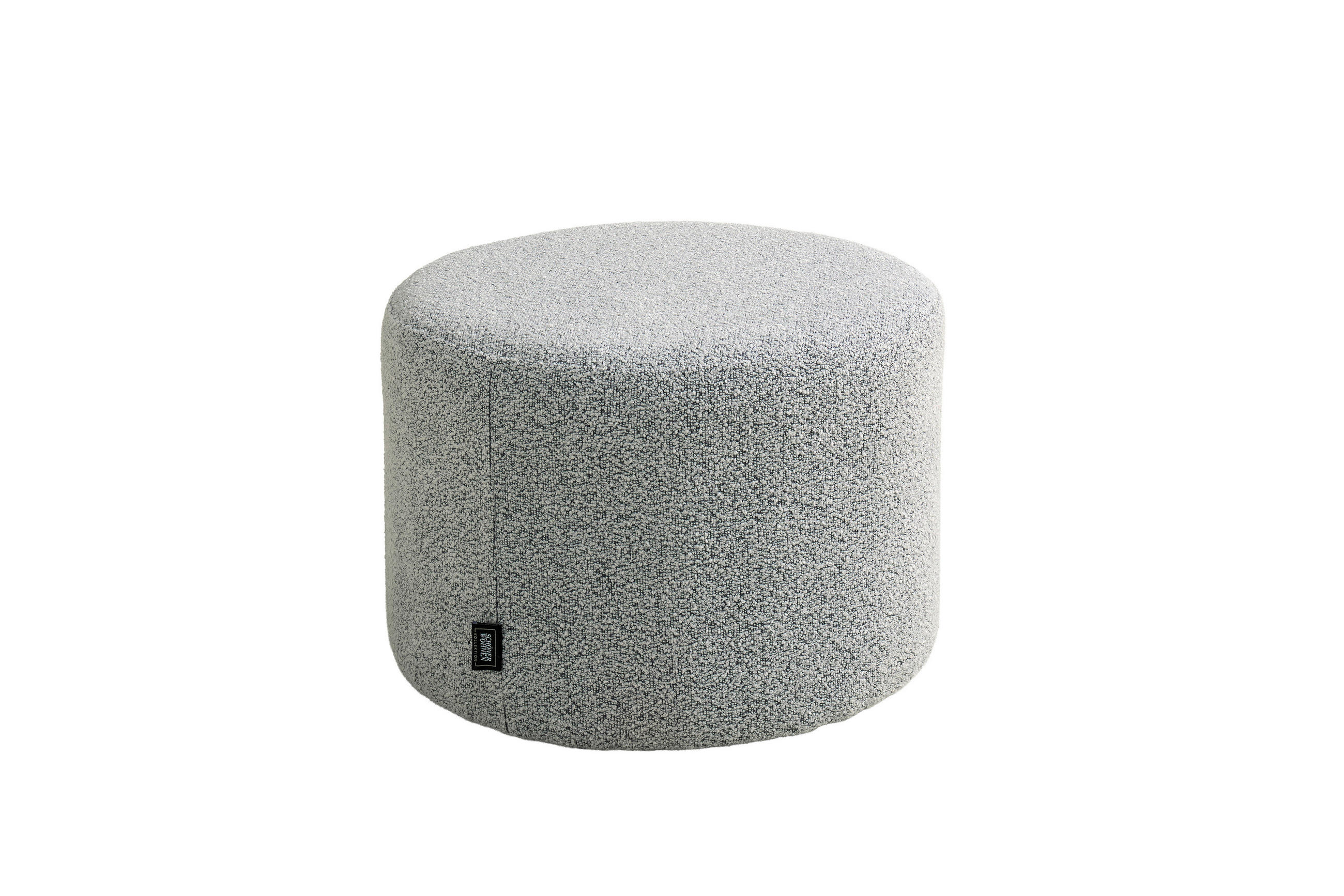 POUF Grau Textil Grau  - Grau, Modern, Textil (50/34/50cm) - Schöner Wohnen