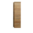 MIDISCHRANK 30/123/33 cm  - Chromfarben/Eichefarben, KONVENTIONELL, Holzwerkstoff (30/123/33cm) - Xora