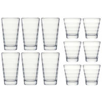 GLÄSERSET Onda 12-teilig  - Transparent, KONVENTIONELL, Glas - Leonardo