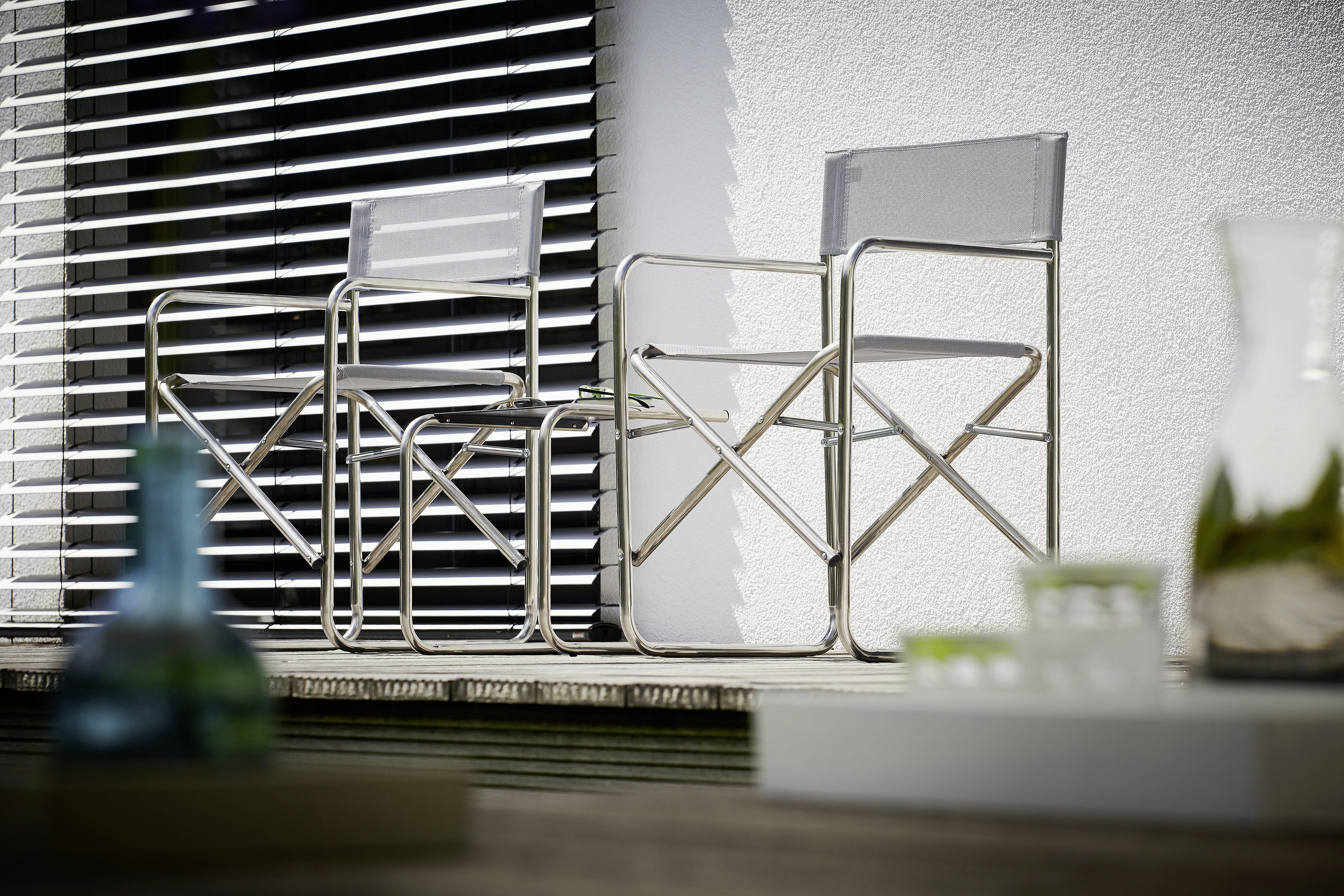 REGIESTUHL Aluminium Grau, Alufarben  - Alufarben/Grau, Design, Textil/Metall (51/83/44cm) - FIAM
