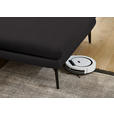 ECKSOFA in Echtleder Dunkelbraun  310/180 cm  - Dunkelbraun/Schwarz, Design, Leder/Metall (310/180cm) - Dieter Knoll