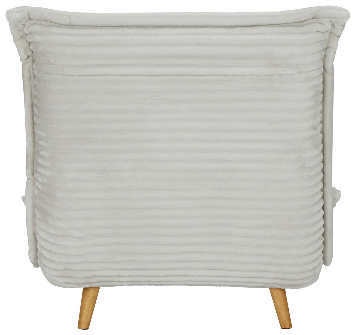 SCHLAFSESSEL Cord Weiß    - Walnussfarben/Weiß, MODERN, Holz/Textil (76/85/83cm) - Livetastic