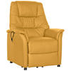 RECLINERFÅTÖLJ i gul  - gul, Klassisk, läder (88/114/88cm) - Livetastic