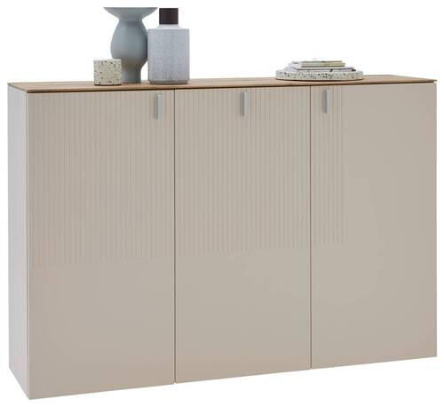 HÄNGESCHUHSCHRANK Eiche furniert Eichefarben, Sandfarben - Sandfarben/Eichefarben, Design, Holz/Holzwerkstoff (139/94/36cm) - Dieter Knoll