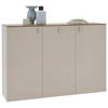HÄNGESCHUHSCHRANK Eiche furniert Eichefarben, Sandfarben  - Sandfarben/Eichefarben, Design, Holz/Holzwerkstoff (139/94/36cm) - Dieter Knoll