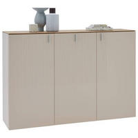 HÄNGESCHUHSCHRANK Eiche furniert Eichefarben, Sandfarben  - Sandfarben/Eichefarben, Design, Holz/Holzwerkstoff (139/94/36cm) - Dieter Knoll