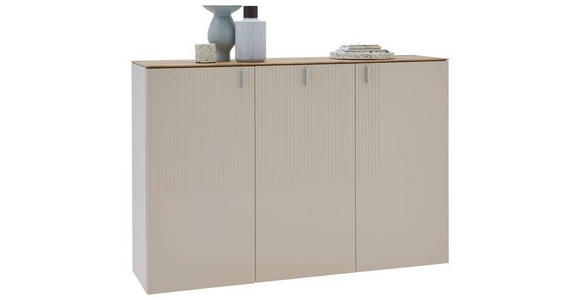 HÄNGESCHUHSCHRANK Eiche furniert Eichefarben, Sandfarben  - Sandfarben/Eichefarben, Design, Holz/Holzwerkstoff (139/94/36cm) - Dieter Knoll