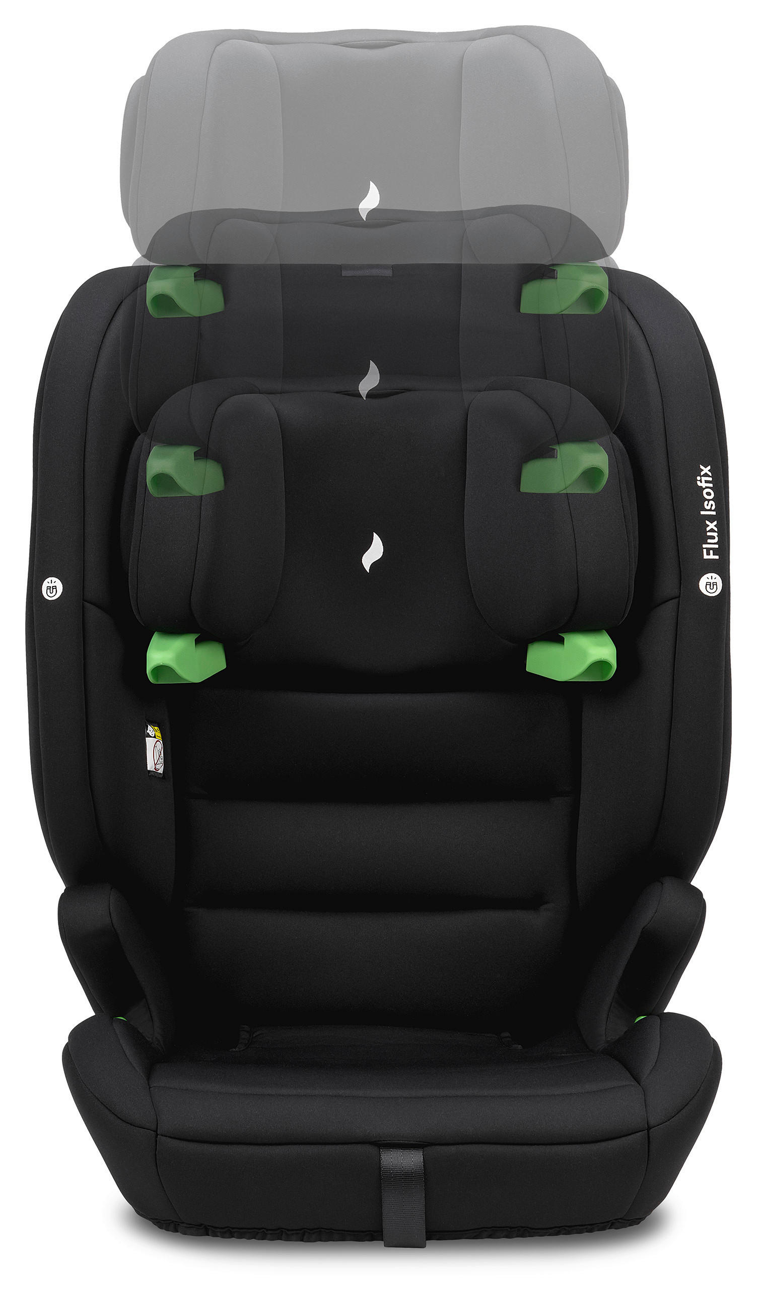 KINDERAUTOSITZ FLUX ISOFIX ECE R 129 i-SIZE  - Schwarz/Grau, Basics, Kunststoff/Textil (44/61.5/47cm) - Osann