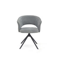 ARMLEHNSTUHL  in Stahl Chenille  - Beige/Schwarz, Basics, Textil/Metall (61,5/78,5/59cm) - Tom Tailor