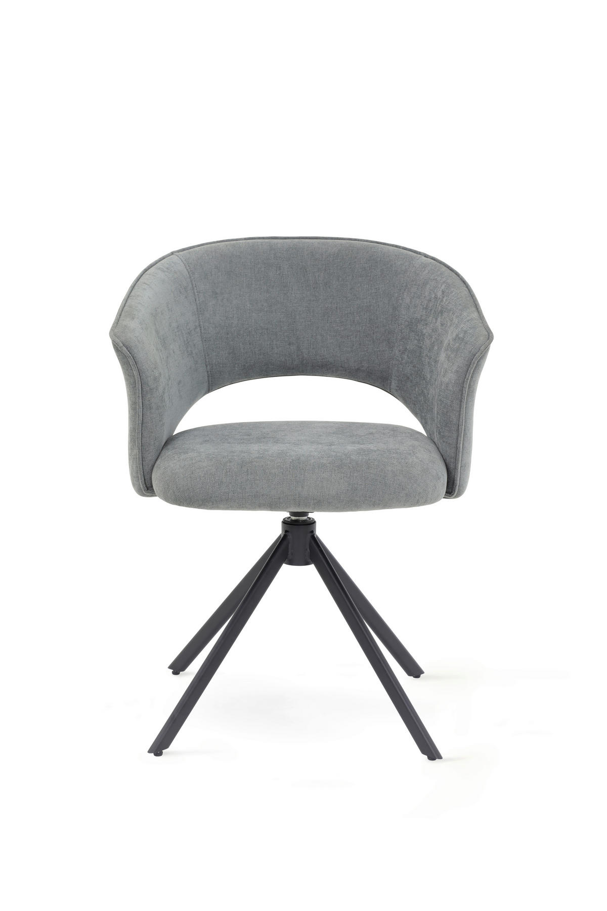 ARMLEHNSTUHL  in Stahl Chenille  - Beige/Schwarz, Basics, Textil/Metall (61,5/78,5/59cm) - Tom Tailor