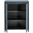 KOMMODE  in 80/103/38 cm  - Anthrazit/Schwarz, KONVENTIONELL, Holzwerkstoff/Metall (80/103/38cm) - Carryhome