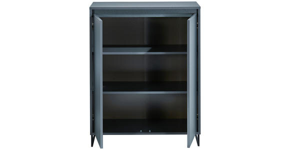 KOMMODE in 80/103/38 cm - Anthrazit/Schwarz, KONVENTIONELL, Holzwerkstoff/Metall (80/103/38cm) - Carryhome