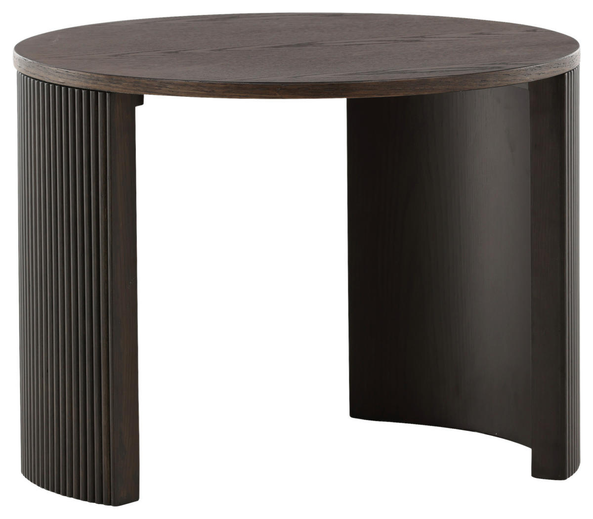 COUCHTISCH furniert 60/60/45 cm rund Schwarz  - Schwarz, Design, Holz/Holzwerkstoff (60/60/45cm) - Livetastic