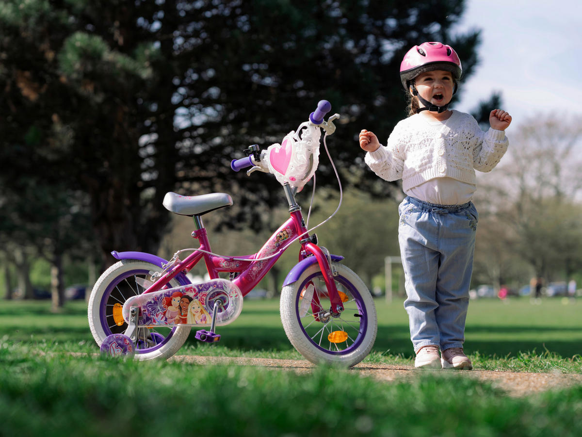 KINDERFAHRRAD 14 Zoll  - Pink, Basics, Metall (54.7cm)