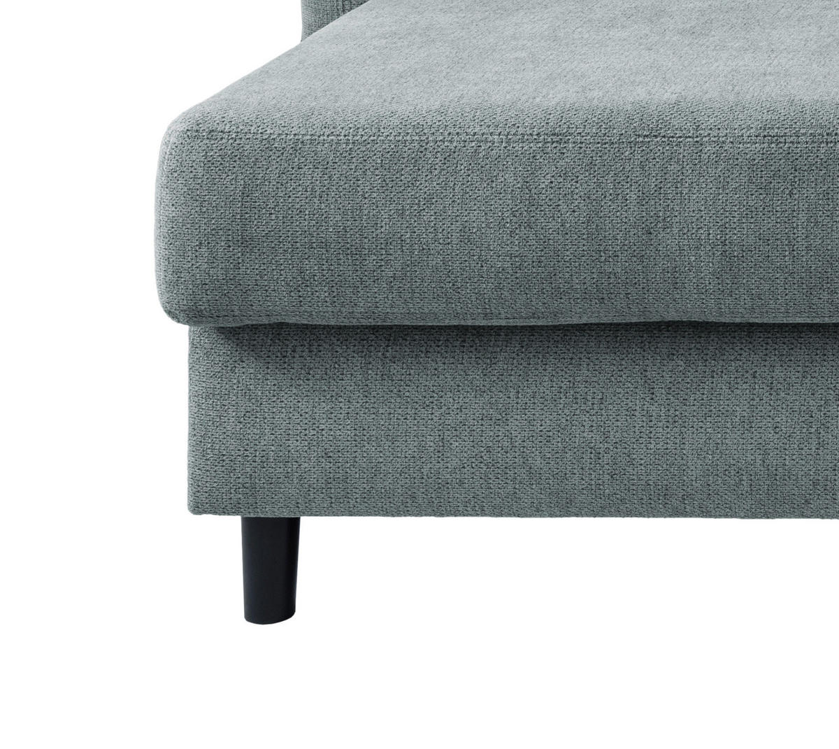 ECKSOFA in Chenille Blau  - Mintgrau/Blau, Modern, Holz/Textil (176/250-280cm) - Livetastic