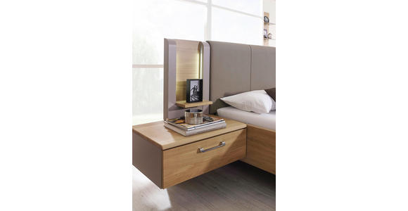 SCHLAFZIMMER Eichefarben, Fango - Fango/Eichefarben, KONVENTIONELL, Holz (180/200cm) - Dieter Knoll