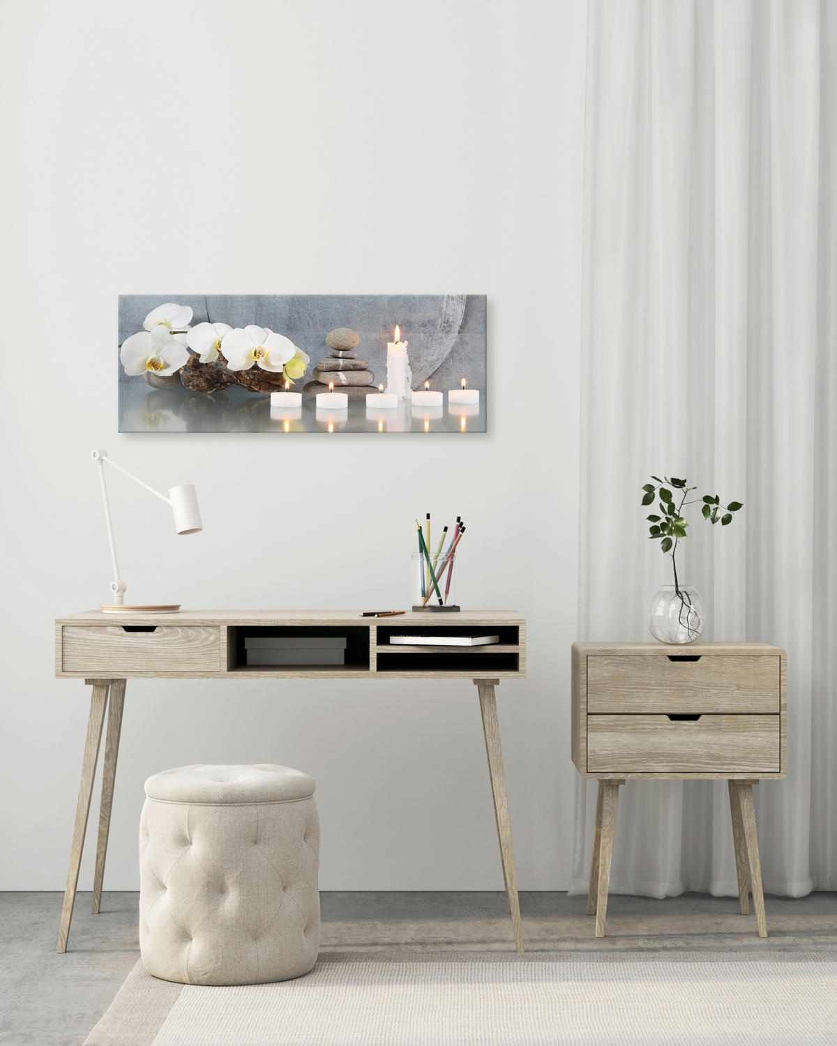 LEINWANDBILD Zen  - Multicolor, Natur, Holz/Papier (30/80cm) - Euroart