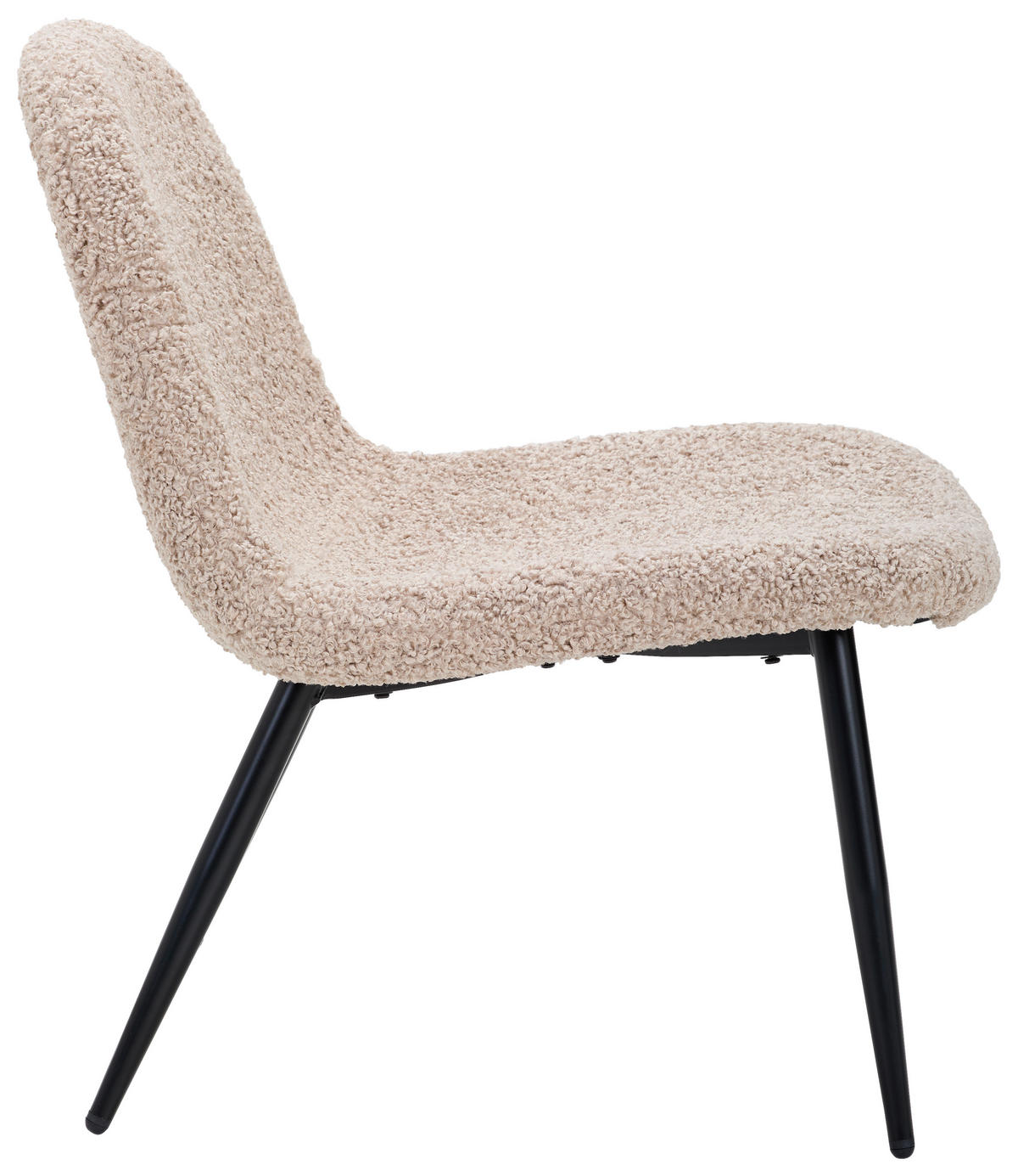 SESSEL in Teddystoff Braun, Schwarz  - Schwarz/Braun, Design, Holz/Textil (63/82/74cm) - Livetastic