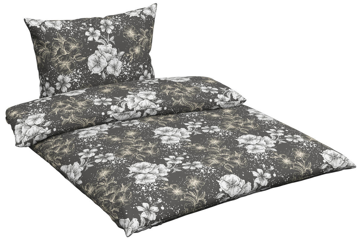 POSTEĽNÁ BIELIZEŇ, renforcé, tmavohnedá, 140/200 cm - tmavohnedá, Konventionell, textil (140/200cm) - Esposa