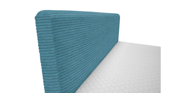 BOXBETT 180/200 cm in Hellblau - Schwarz/Hellblau, Design, Holz/Holzwerkstoff (180/200cm) - Xora