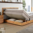 BOXSPRINGBETT 180/200 cm  in Eichefarben, Beige  - Eichefarben/Beige, KONVENTIONELL, Holz/Holzwerkstoff (180/200cm) - Valnatura