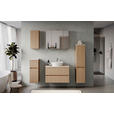 SPIEGELSCHRANK 60/64/20 cm  - Eichefarben/Silberfarben, KONVENTIONELL, Glas/Holzwerkstoff (60/64/20cm) - Xora