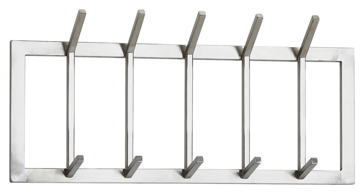 WANDGARDEROBE - Silberfarben, MODERN, Metall (65/30/10cm) - MID.YOU