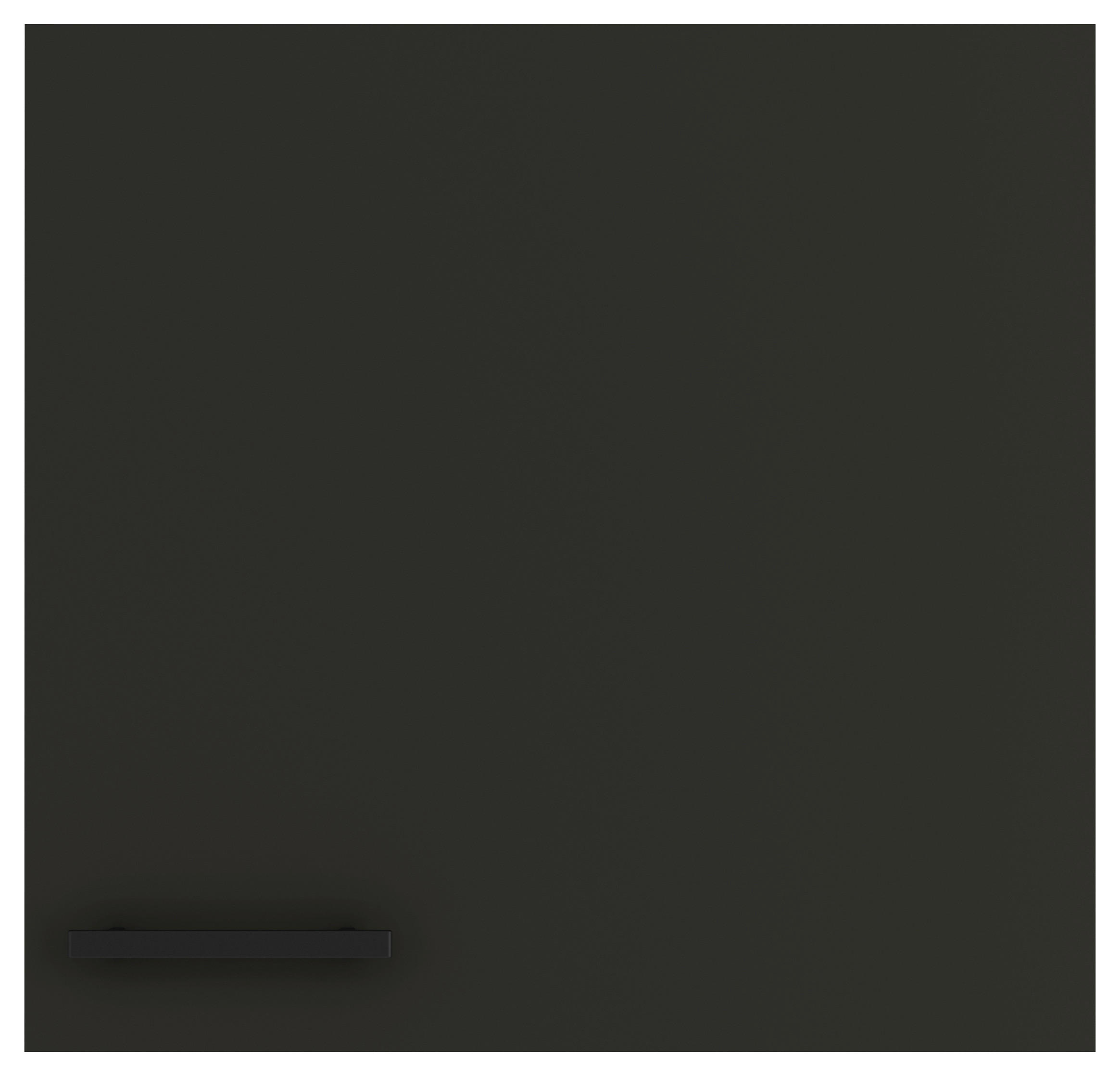 KÜCHENOBERSCHRANK 60/57,6/34,6 cm  in Anthrazit  - Anthrazit/Schwarz, Basics, Holzwerkstoff/Metall (60/57,6/34,6cm) - Optifit