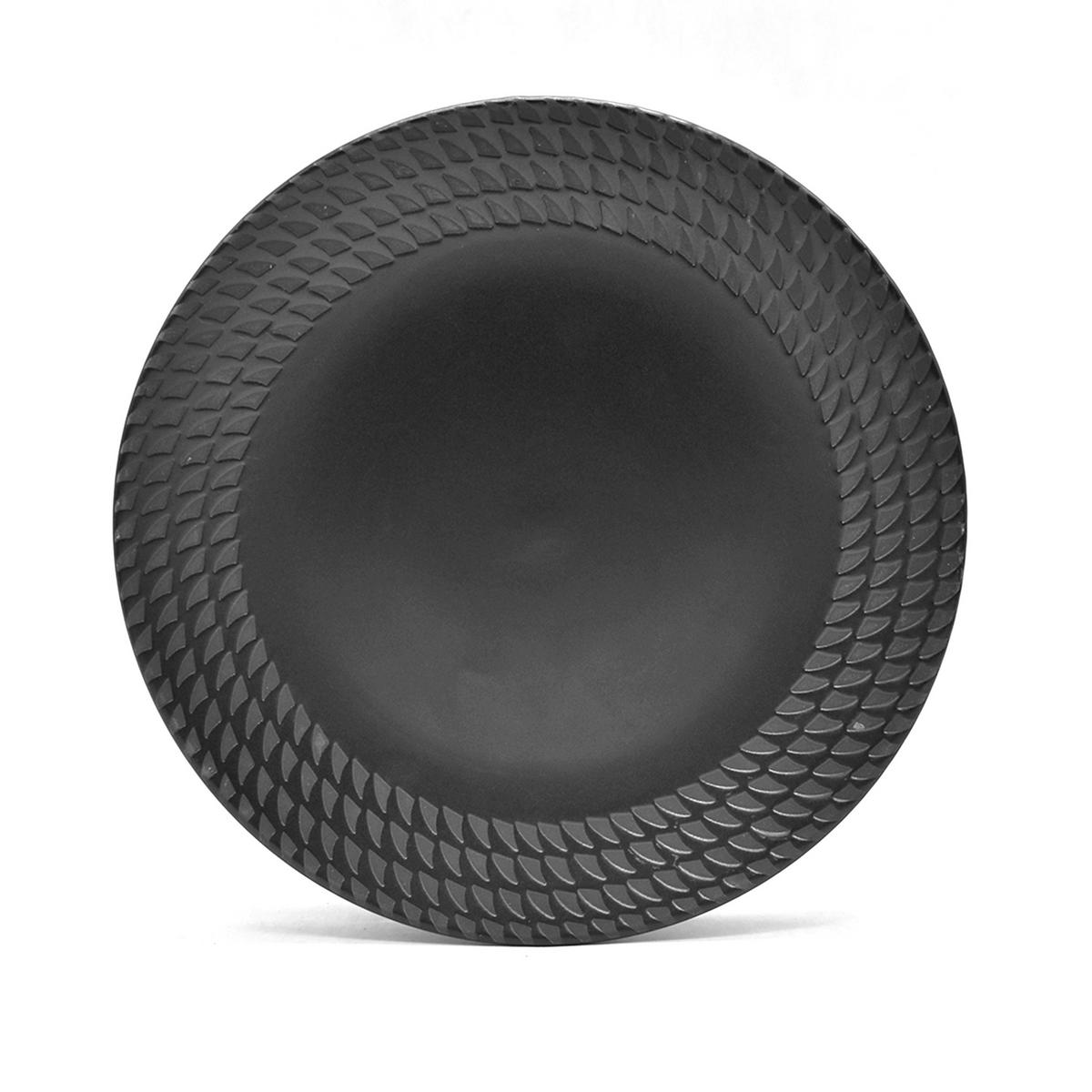 KOMBISERVICE BlackStyle 30-teilig  - Schwarz, Basics, Keramik (16kg) - Echtwerk