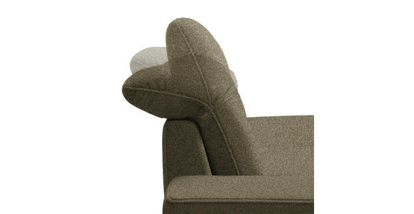 ECKSOFA  in Mikrofaser Khaki  273/203 cm  - Khaki/Schwarz, Design, Textil/Metall (273/203cm) - Johann Jakob