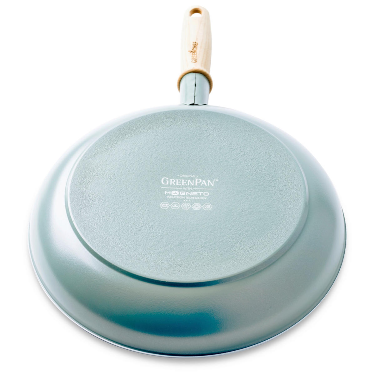 PFANNENSET Mayflower Aluminium 2-teilig  - Schwarz/Hellblau, Basics, Holz/Metall (20cm//24cmcm)