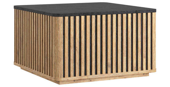 COUCHTISCH in Holz 70/70/42 cm - Schwarz/Akaziefarben, LIFESTYLE, Holz (70/70/42cm) - Landscape
