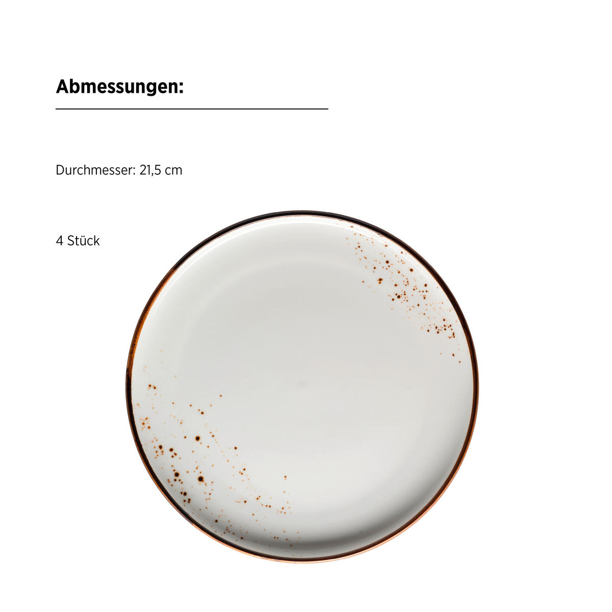 KOMBISERVICE 16-teilig  - Braun/Weiß, Basics, Keramik - Mäser