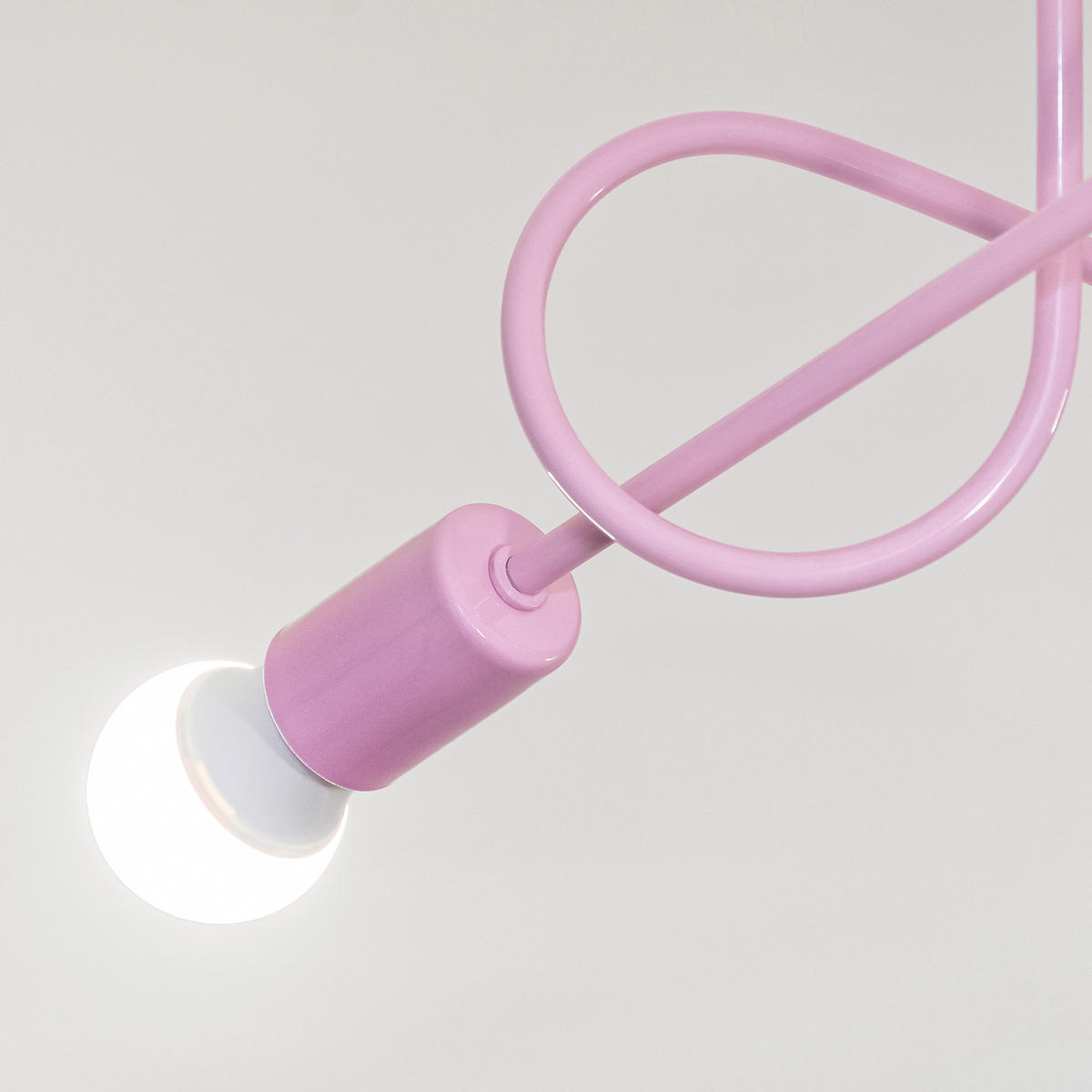 KINDERDECKENLEUCHTE OXFORD 45/45/30 cm   - Hellrosa, KONVENTIONELL, Metall (45/45/30cm)