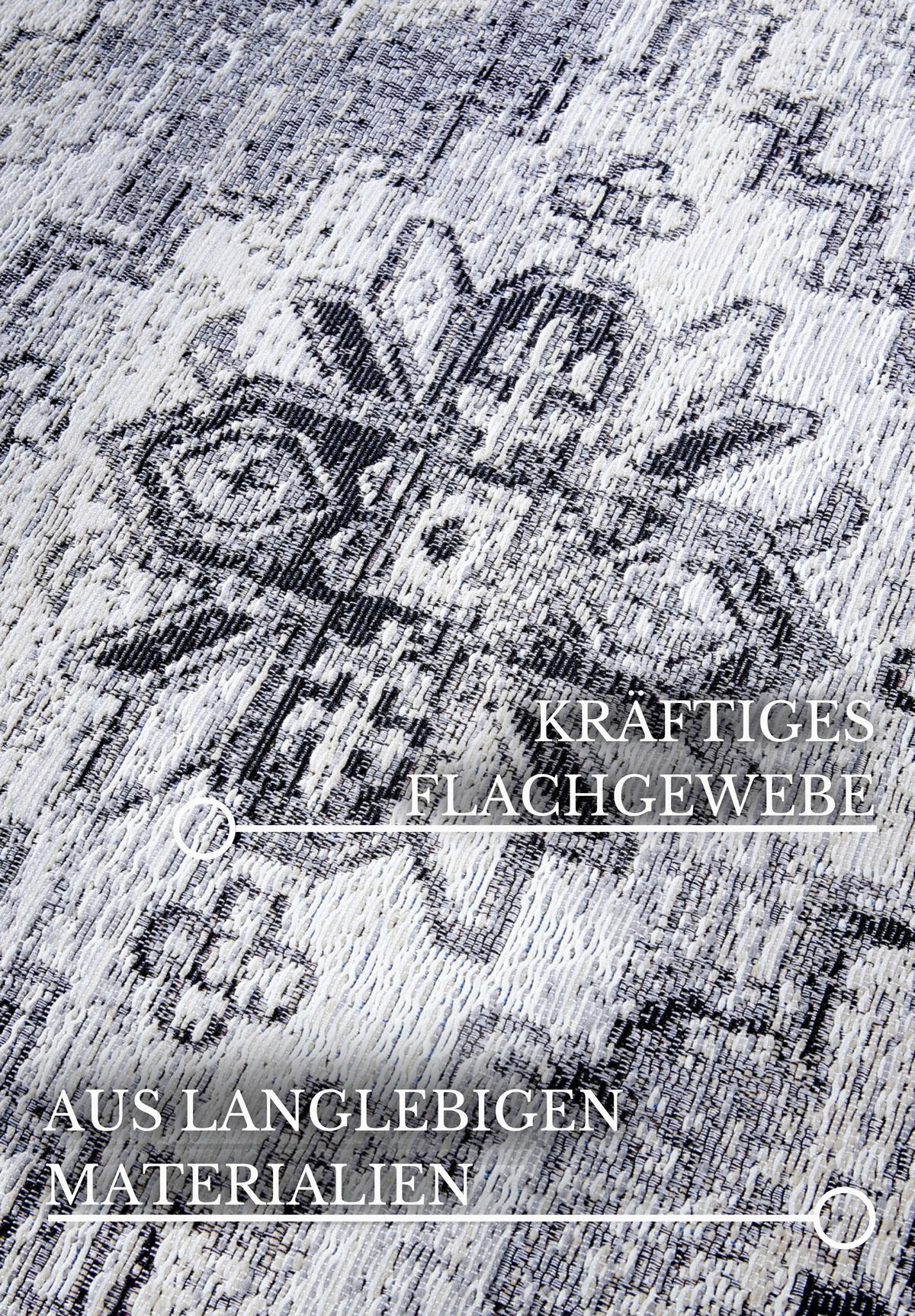 OUTDOORTEPPICH 160/235 cm Kollektion 1767 Creme, Grau  - Creme/Grau, Design, Kunststoff (160/235cm) - Villeroy & Boch