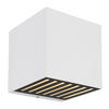 LED-AUßENLEUCHTE 10/10/10 cm   - Klar/Schwarz, Basics, Glas/Metall (10/10/10cm) - Globo