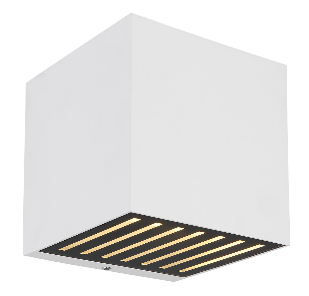 LED-AUSSENLEUCHTE - Klar/Weiss, Basics, Glas/Metall (10/10/10cm) - Globo
