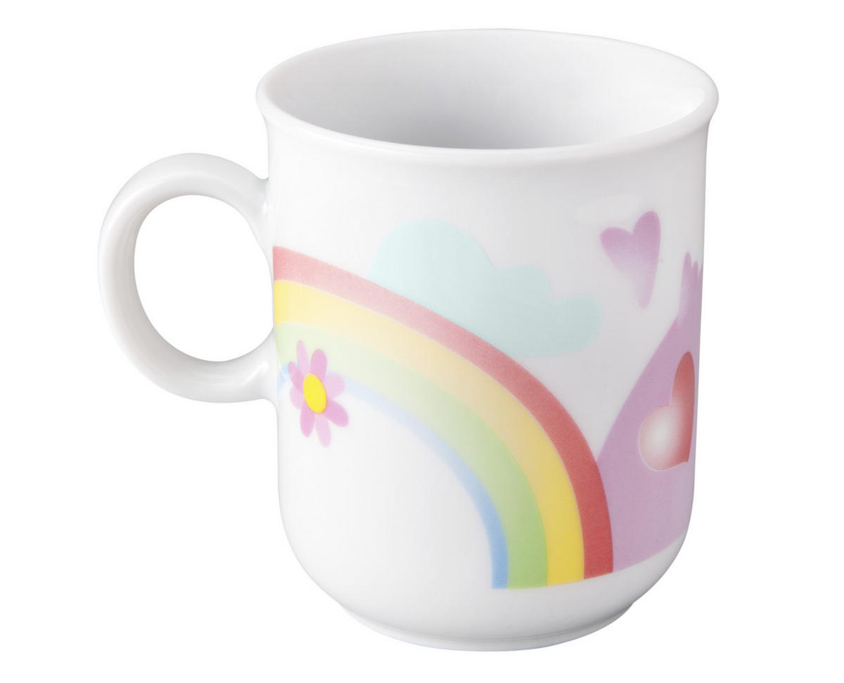 KINDERGESCHIRRSET KINDERTRÄUME Porzellan 3-teilig  - Rosa/Weiß, KONVENTIONELL, Keramik (21/21/20cm) - Seltmann Weiden