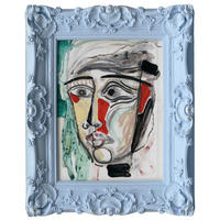 KUNSTDRUCK 44/54 cm  - Rot/Schwarz, Design, Papier/Kunststoff (44/54cm) - Monee